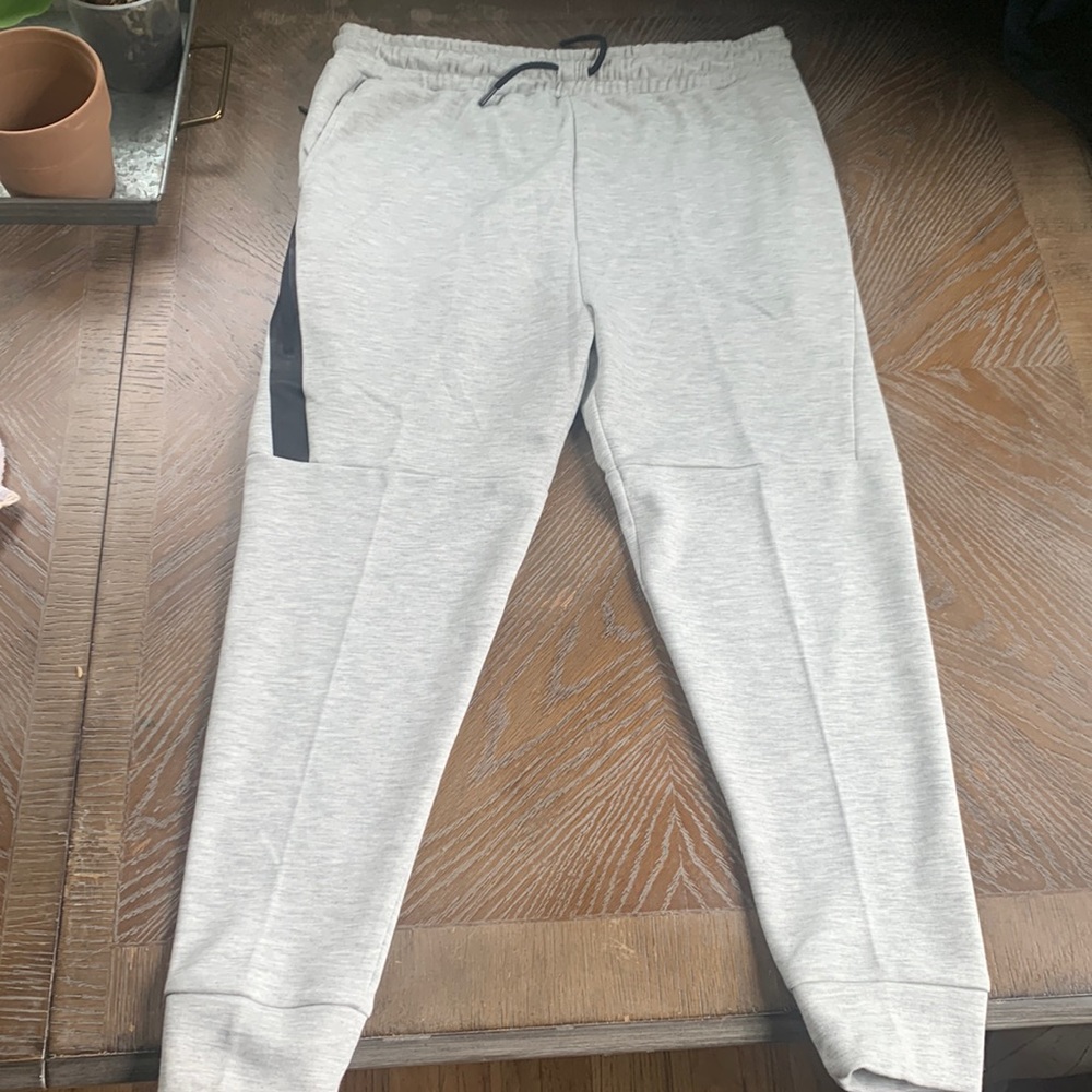 Gray sweatpants